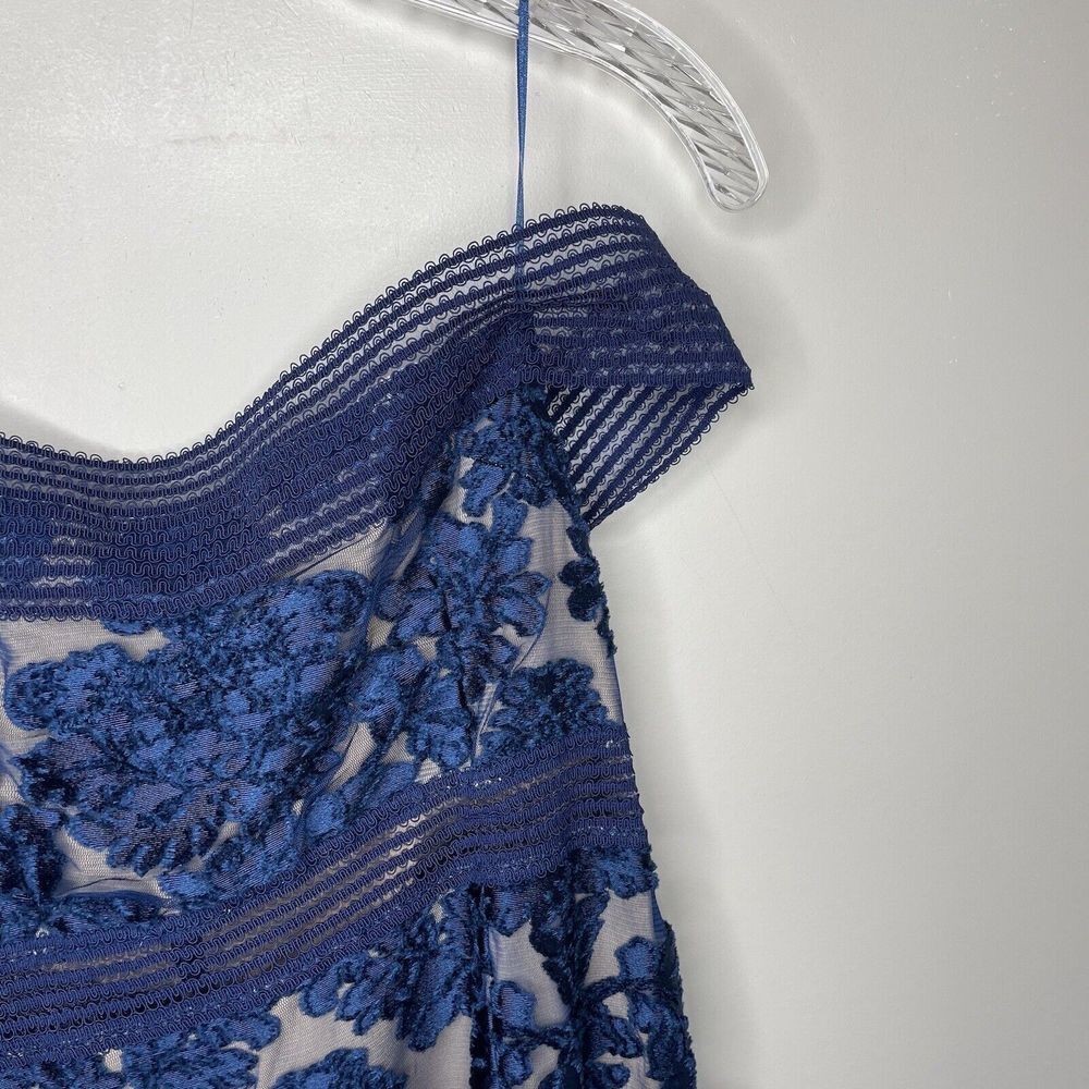 Alice Mccall Dress 10 Womens Blue Embroidered Floral Magic Moonlight Midi View 5